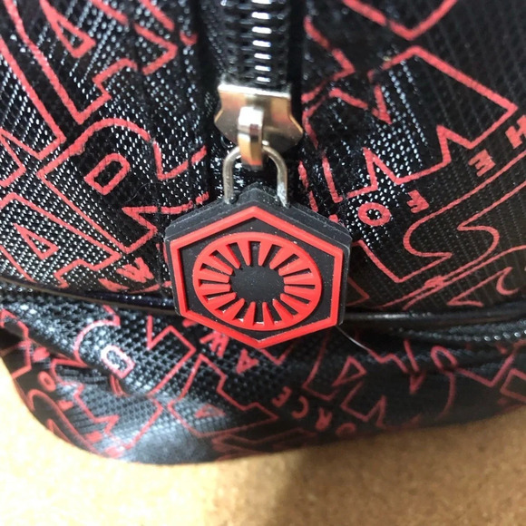 5/$25 Star Wars Lunch Bag Black Red 12x8” Clean 2 Compartments Ice Pack Holder - Picture 6 of 9